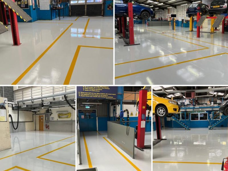 car workshop flooring