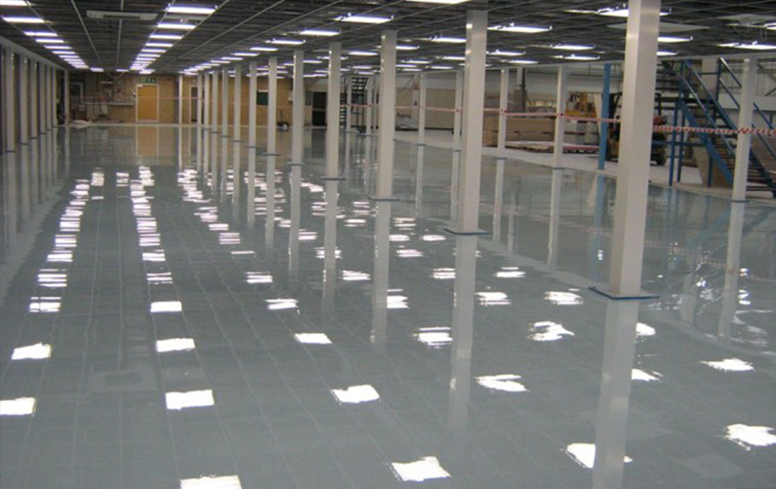flow applied epoxy flooring