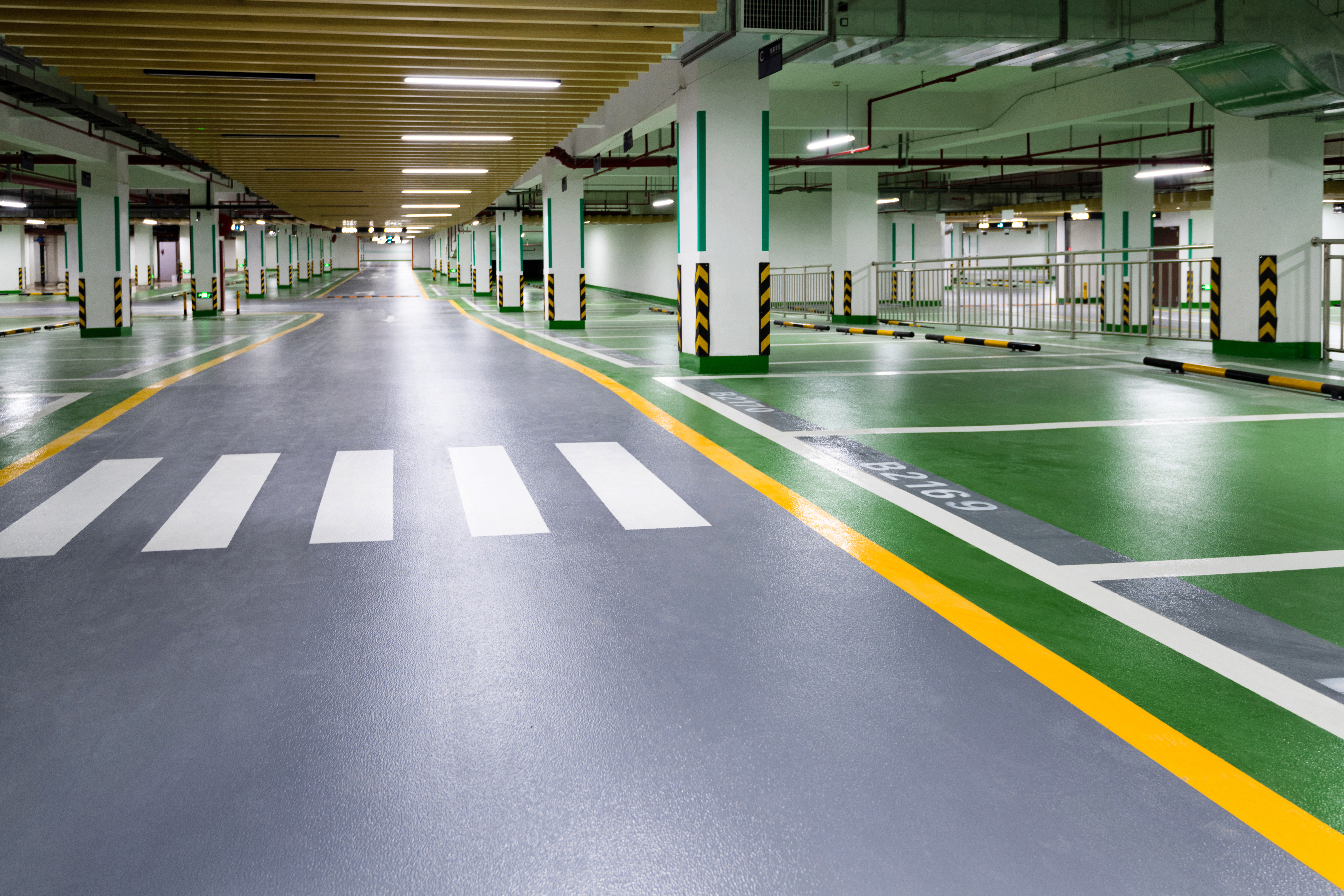 Epoxy flooring in carpark
