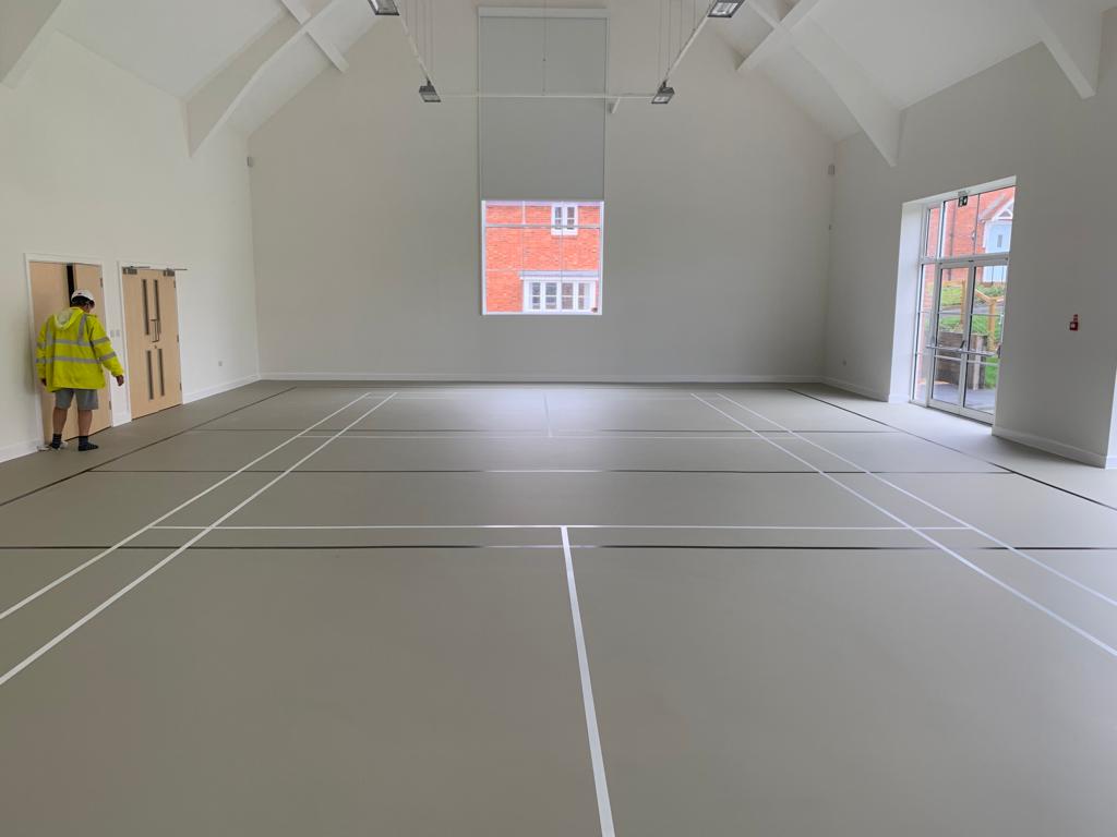indoor tennis court
