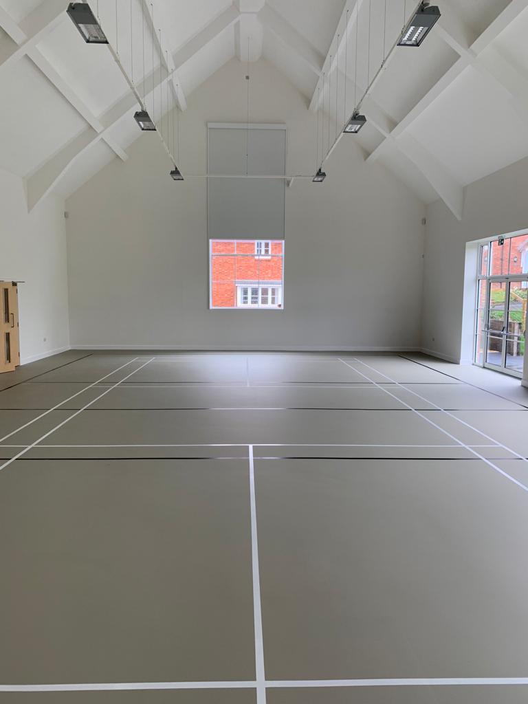indoor tennis court