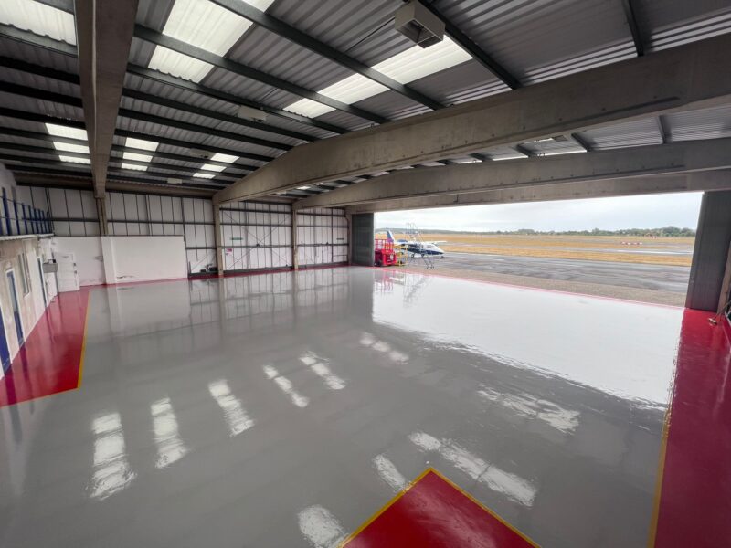 Industrial Resin Flooring for Hangars & Aviation Facilities 